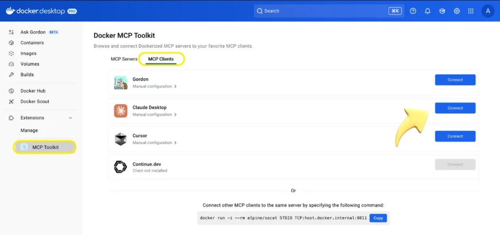 Docker MCP Toolkit Conectar Claude Desktop